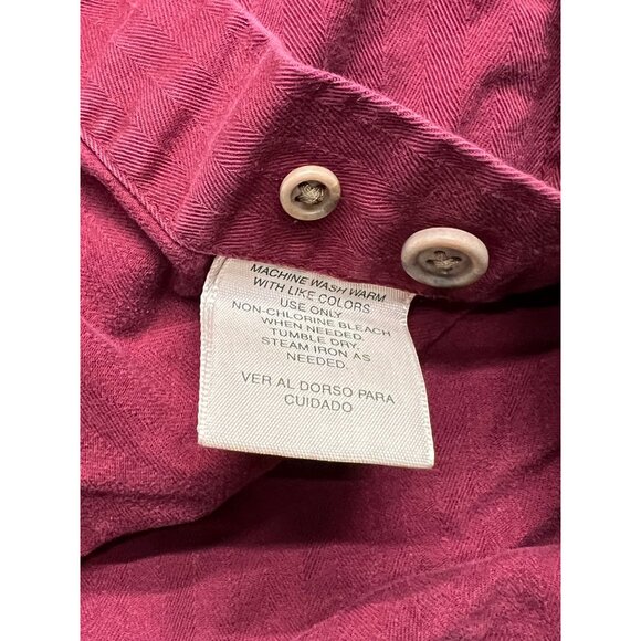 Vintage 90's St.John's Bay Red Button Down Cotton Men's Shirt XXLT - Picture 4 of 9